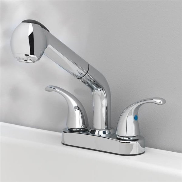 Oakbrook Collection Oakbrook 4877973 Essentials Laundry Two Handle Chrome Pull-Out Kitchen Faucet 4877973